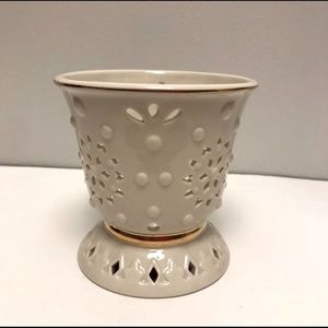Lenox Ivory Porcelain Candle Holder